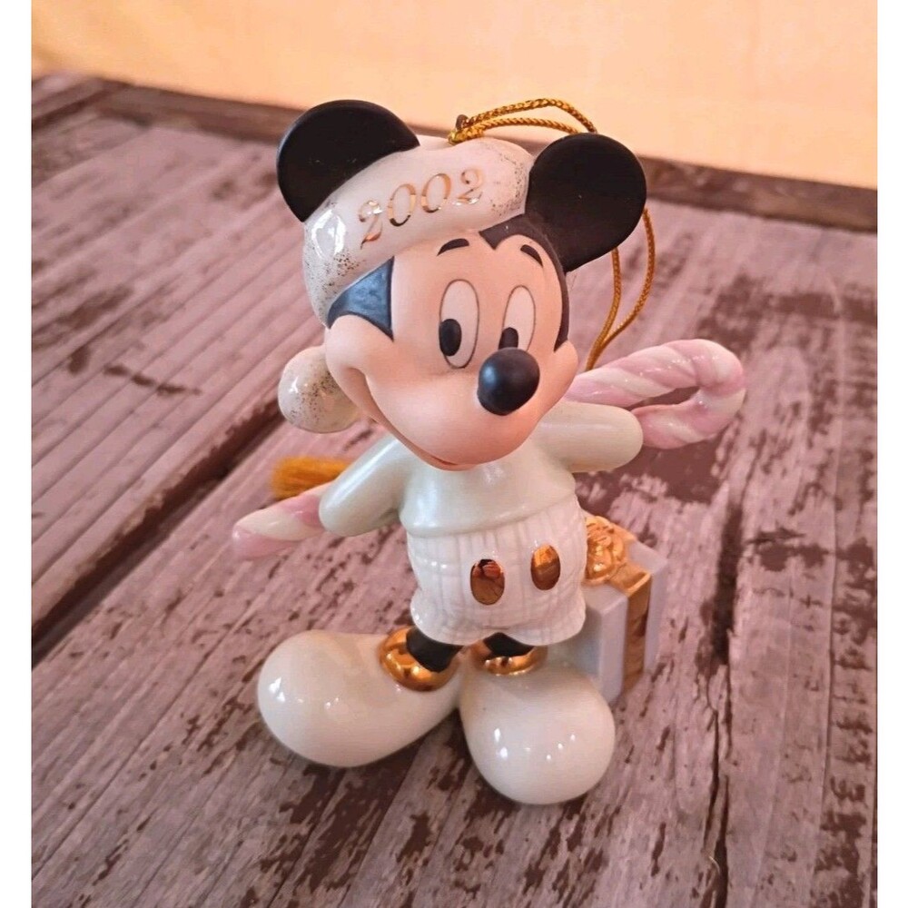 Lenox Disney Mickey Mouse 2002 "Holiday Surprise" Ornament No Box/Certificate